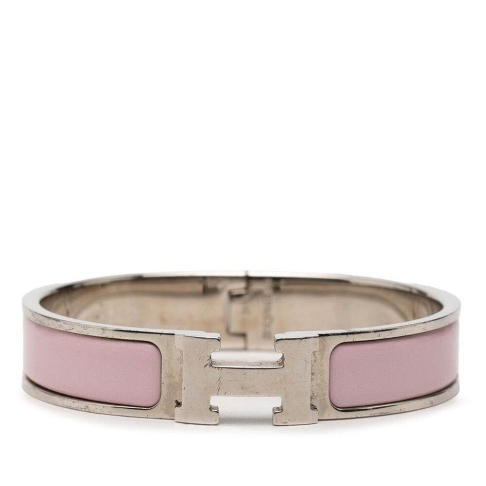 Hermes Clic H PM Bracelet Metal Enamel Silver
